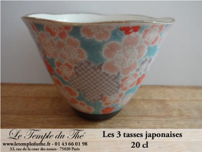 3 tasses à thé japonaises de 20 cl YUZUKI