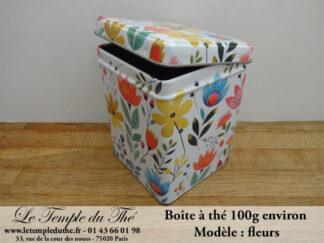 Boîte à thé 100 g Fleurs