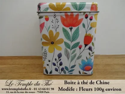 Boîte à thé 100 g Fleurs – Image 2