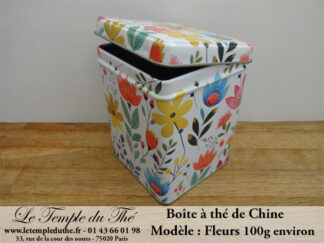 Boîte à thé 100 g Fleurs