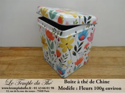 Boîte à thé 100 g Fleurs