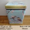 Boîte à thé 100 g oiseaux