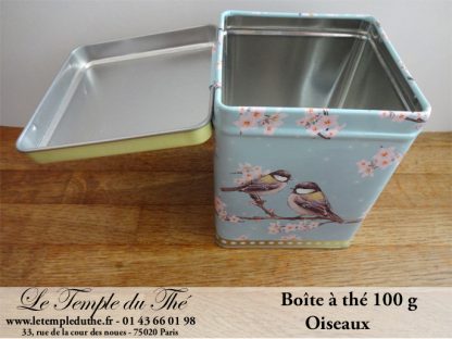 Boîte à thé 100 g oiseaux
