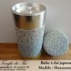 Boîte à thé japonaise 200 g environ Hanazono Gris
