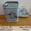 Boîte à thé 25 g oiseaux