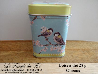 Boîte à thé 25 g oiseaux