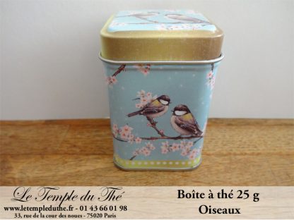 Boîte à thé 25 g oiseaux