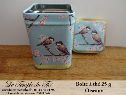 Boîte à thé 25 g oiseaux