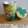 Boîte à thé japonaise 80g Ikebana verte