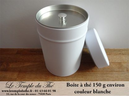 Boîte à thé 150 g environ blanche