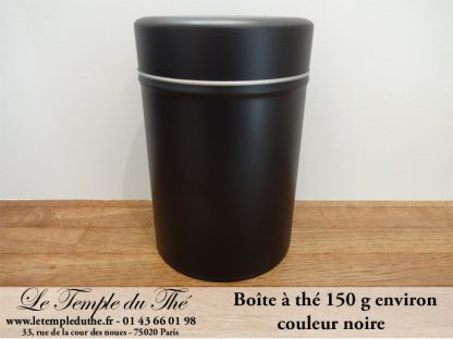 Boîte à thé 150 g environ noire