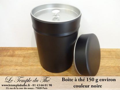 Boîte à thé 150 g environ noire