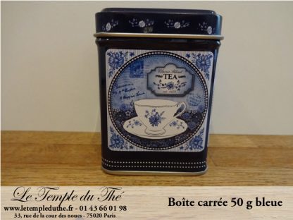 Boîte à thé 50 g bleue