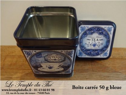 Boîte à thé 50 g bleue