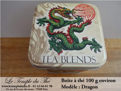 Boîte à thé japonaise 200g fleurs blanches