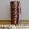 Boîte à thé japonaise 200g rouge et noire – Image 3