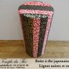 Boîte à thé japonaise 200g rouge et noire – Image 4