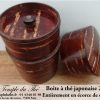 Boîte à thé traditionnelle japonaise : Kabazaiku entièrement en écorce de cerisier 200 g
