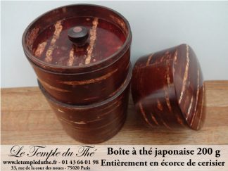 Boîte japonaise à thé entièrement en écorce de cerisier 200 g