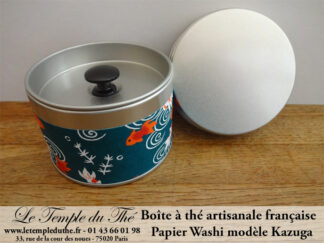 Boîte à thé artisanale française. Kazuga 20 g environ