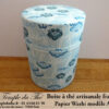 Boîte à thé artisanale française papier Washi modèle Ando – Image 3