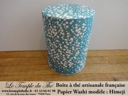 Boîte à thé artisanale française papier Washi modèle Himeji