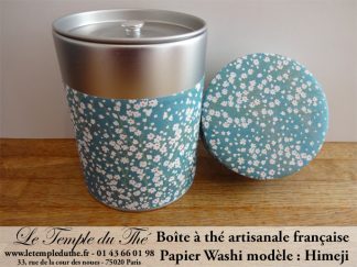 Boîte à thé artisanale française papier Washi modèle Himeji