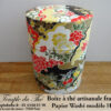 Boîte à thé artisanale française papier Washi modèle Hiraya