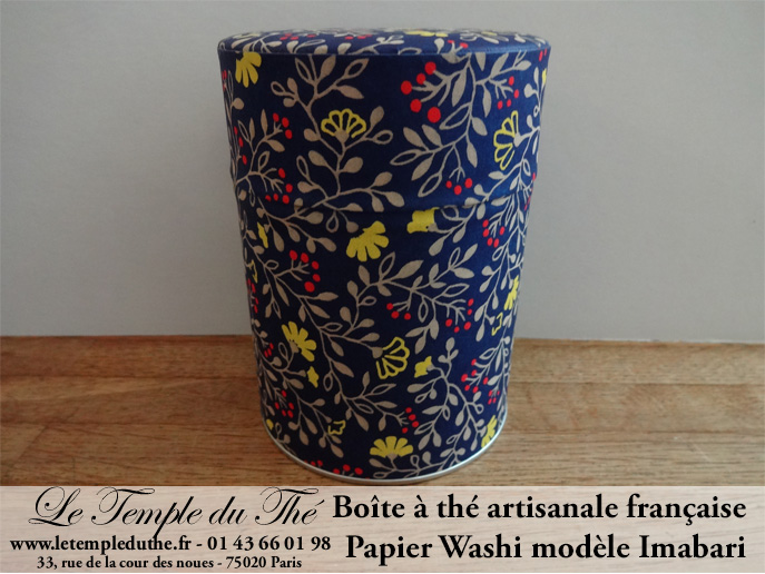 Boîte à thé artisanale française. Papier Washi. Imabari – Image 2