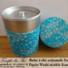Boîte à thé artisanale française papier Washi modèle Kamogawa – Image 2