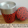 Boîte à thé artisanale française papier Washi modèle Kanzo – Image 2