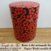 Boîte à thé artisanale française papier Washi modèle Kanzo
