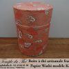 Boîte à thé artisanale française papier Washi modèle Kayoko