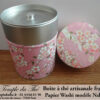 Boîte à thé artisanale française papier Washi modèle Nakaicho