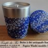 Boîte à thé artisanale française. Washi. Nikko – Image 3