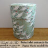 Boîte à thé artisanale française papier Washi modèle Rengo – Image 2
