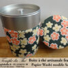 Boîte à thé artisanale française papier Washi modèle Satomi