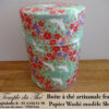 Boite à thé artisanale française. Washi Shimoze