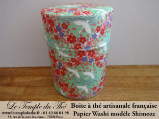 Boite à thé artisanale française. Washi Shimoze