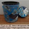 Boîte à thé japonaise Kyoto 100 g bleu turquoise – Image 2