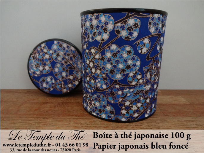 Boîte à thé - Encres du Japon - 100 g - Coloris multiples - Boites