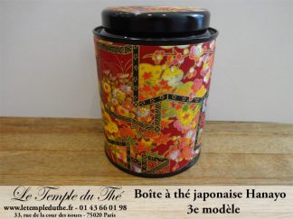 Boîte à thé japonaise Hanayo 100g 3e modèle