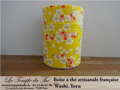 Boîte à thé artisanale française papier Washi modèle Yoru