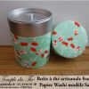 Boîte à thé artisanale française papier Washi modèle Sakana