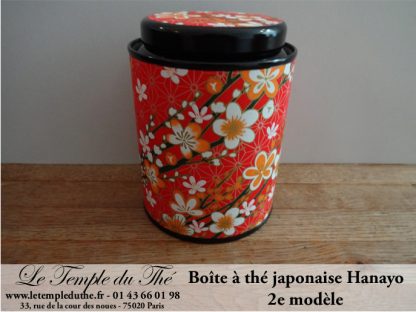 Boîte à thé japonaise Hanayo 100g 2e modèle