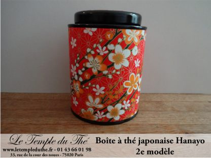 Boîte à thé japonaise Hanayo 100g 2e modèle