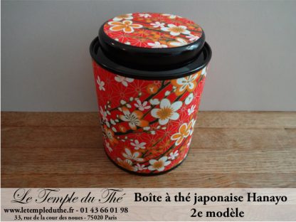 Boîte à thé japonaise Hanayo 100g 2e modèle