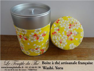 Boîte à thé artisanale française papier Washi modèle Yoru