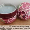 Boîte à thé japonaise Suzuko Kutani Tsubaki rouge – Image 3