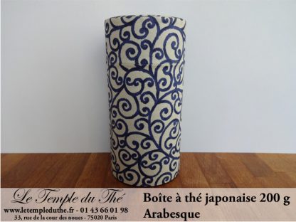 Boîte à thé japonaise 200 g environ Arabesque